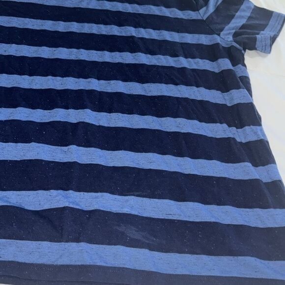 Mossimo Supply Co. Mens V-Neck Striped T-Shirt XXL Black & Blue - Picture 6 of 7